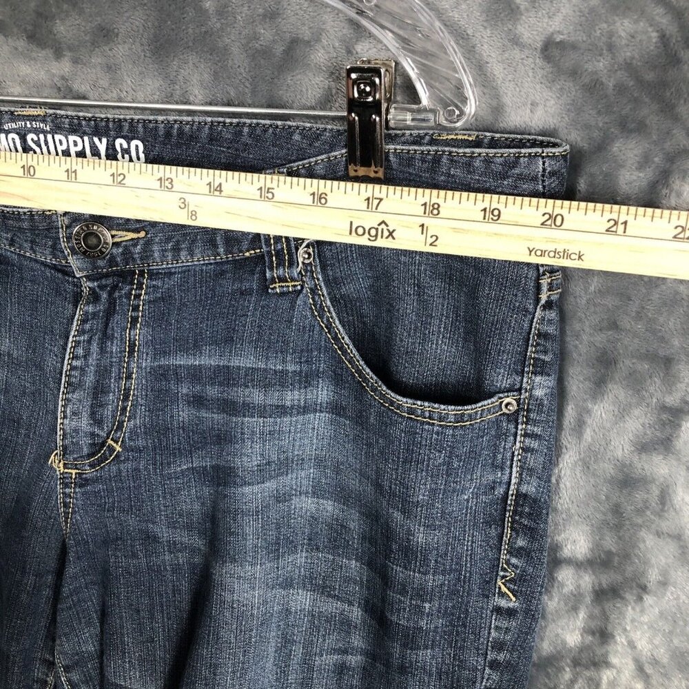 Mossimo Denim Bermuda Shorts Women’s Size Adult 17 Distressed Stretch Fit 6 - Picture 12 of 16
